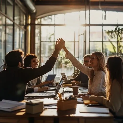 Team lernt gemeinsam